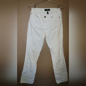 Lauren Jeans Co. by Ralph Lauren Petite White Denim Pants Jeans Size 4P